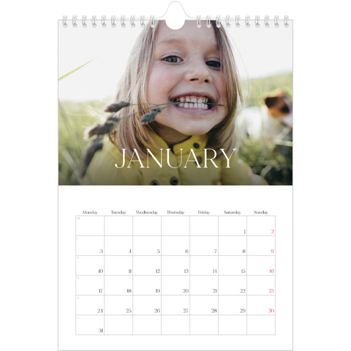 Double A4 Calendar 2025 » A4 Personalised Photo Calendar